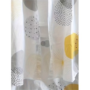 Allover Print Button Front Blouse, Casual Long Sleeve Thigh Length Blouse For Spring & Fall, Women's Clothing