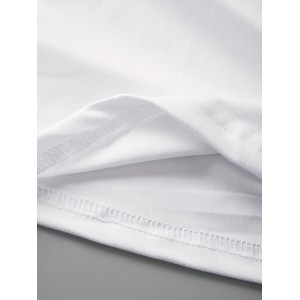 Letter Print T-Shirt, Short Sleeve Crew Neck Casual Top For Summer & Spring, Women's Clothing