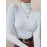 Solid 4 Packs Knitted Sweater, Casual Long Sleeve Turtleneck Sweater For Fall & Winter, Women's Clothing