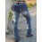 Embroidered Pockets Washed Bootcut Jeans, Retro Style Slant Pockets Denim Pants, Women's Denim Jeans & Clothing